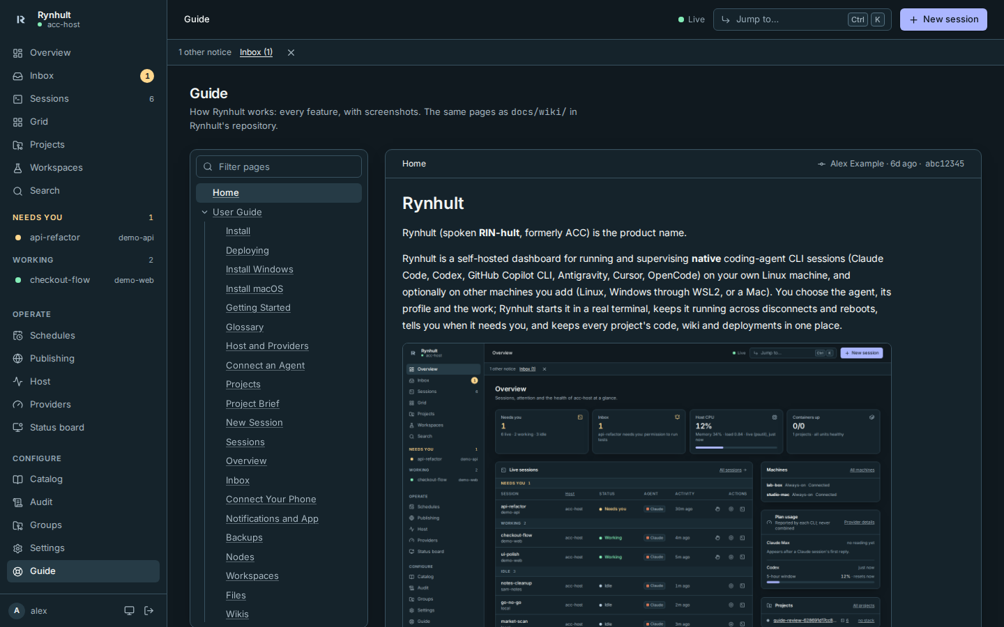 The Guide open to the FAQ, without embedded screenshot thumbnails
