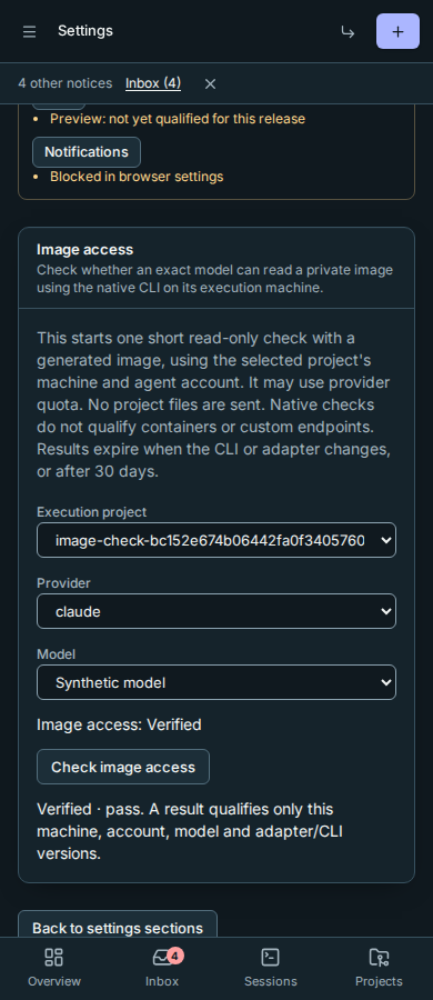 Image access on a phone in dark mode