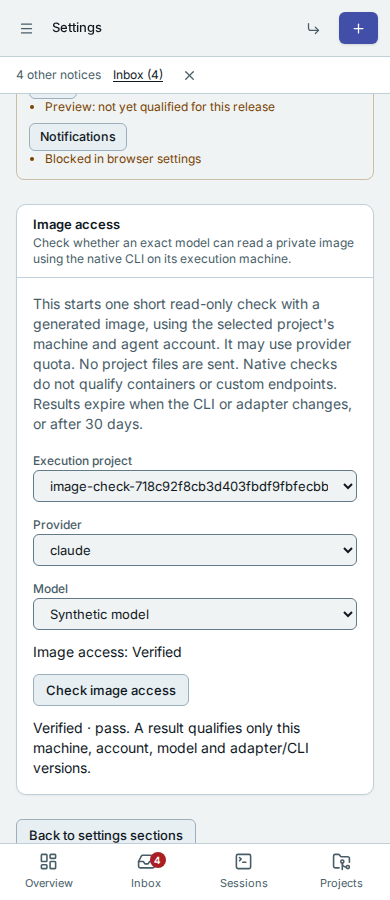 Image access on a phone in light mode