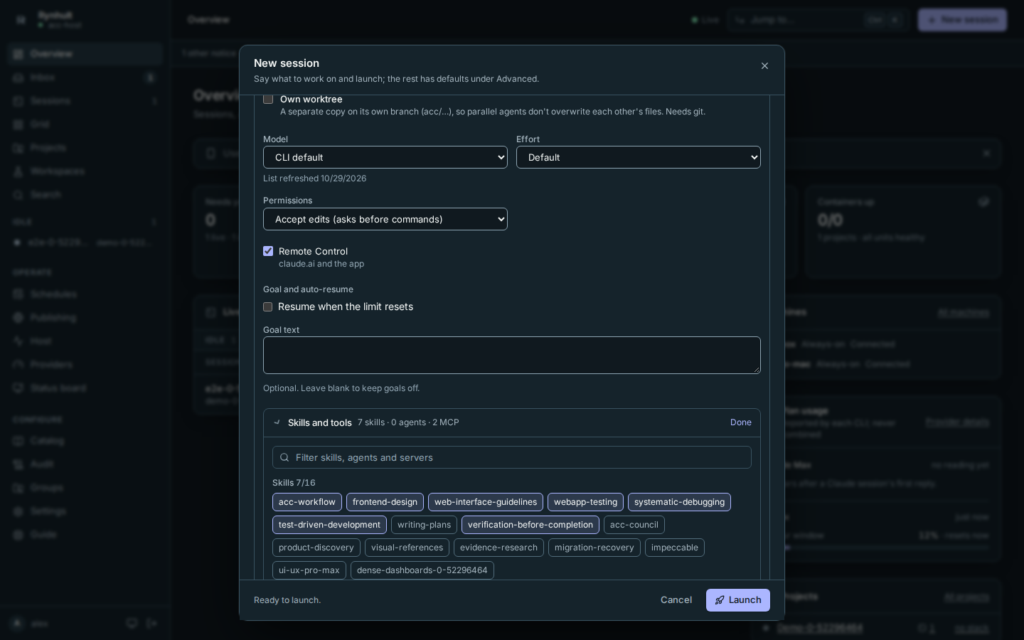 Customizing skills, agents and MCP servers
