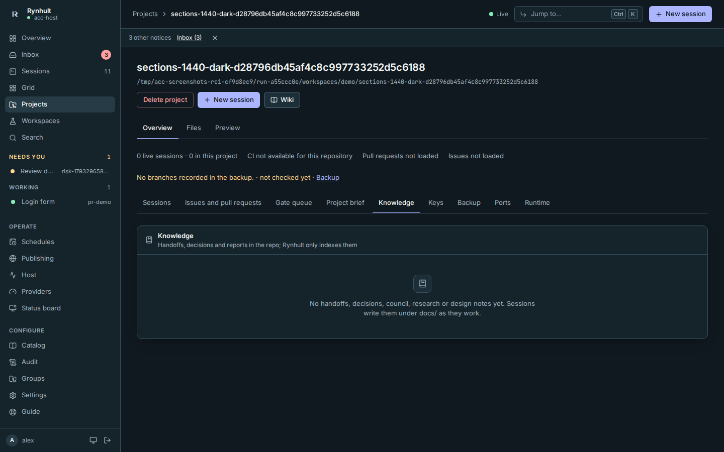 A project page