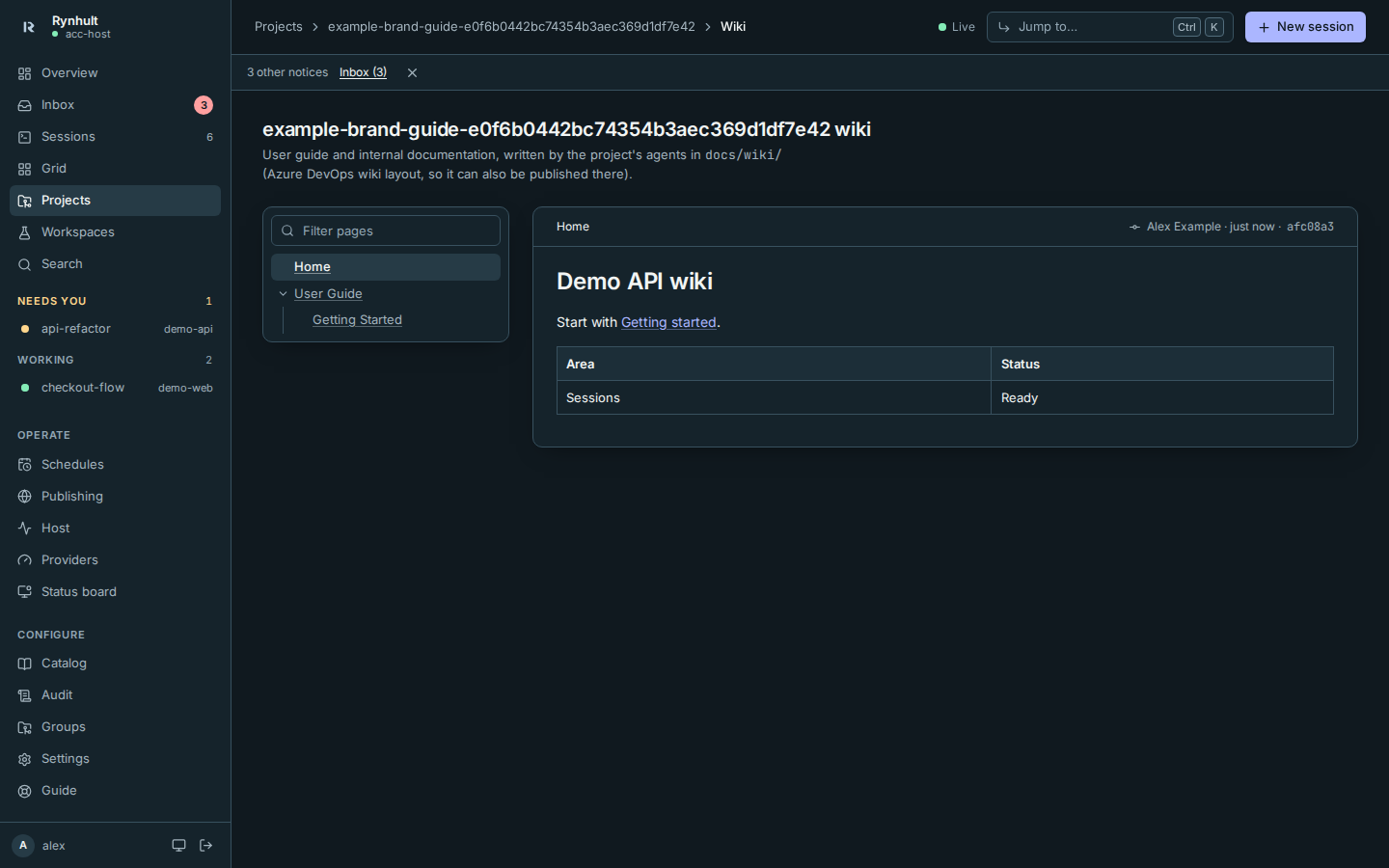 A project wiki