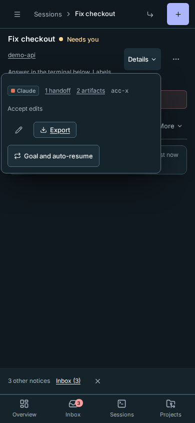 Phone Details shows the same output links without pushing down the terminal